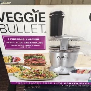 Veggie bullet shredder